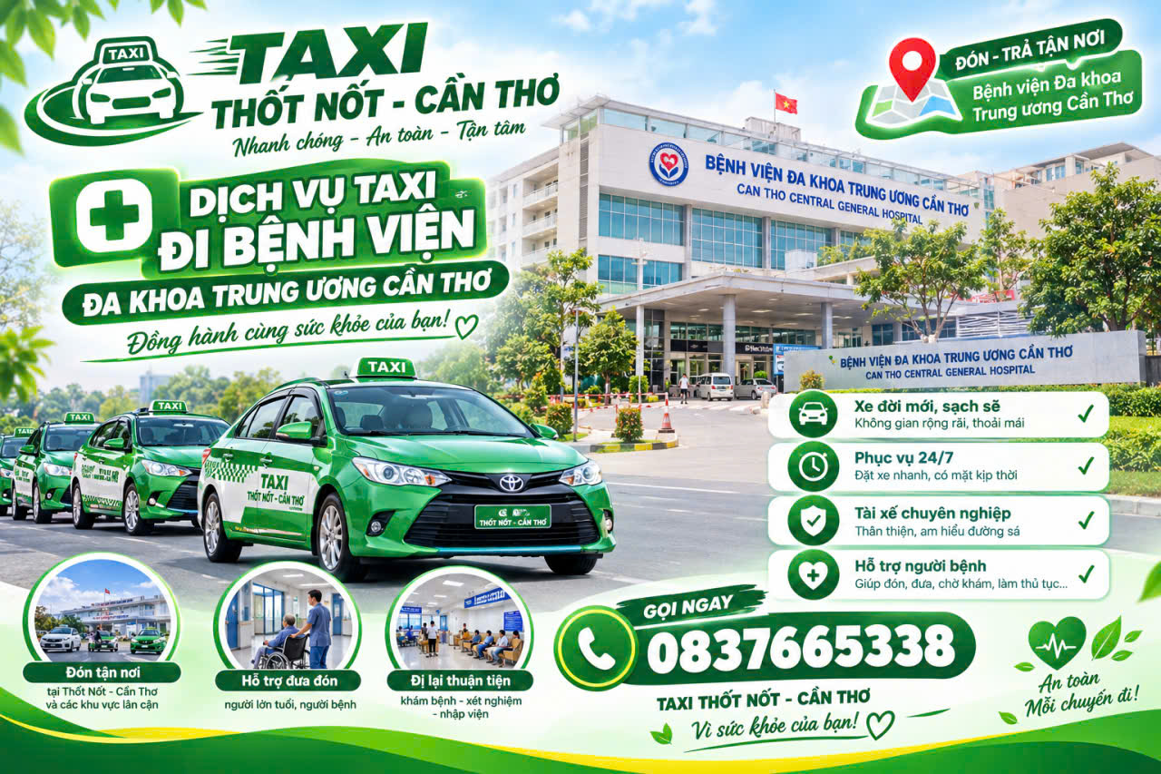 Taxi Thốt Nốt đưa đón bệnh viện